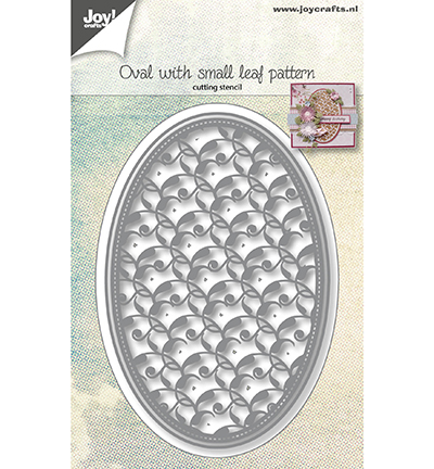 6002/1073 - Joy!Crafts - Cutting stencils  - Oval with small leaf design