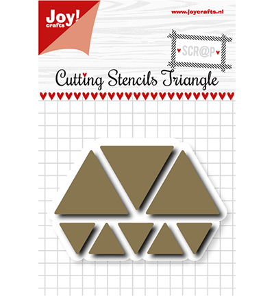 6002/1107 - Joy!Crafts - Scrap Snijstencil - Triangles