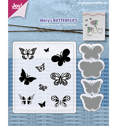 6004/0032 - Joy!Crafts - Stencils & Stamps - Merys Butterflies