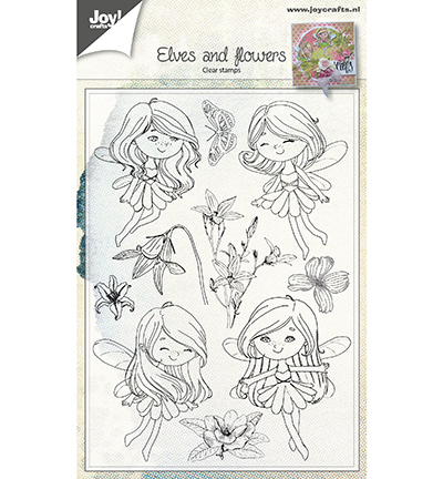 6410/0483 - Joy!Crafts - Clearstamp - Fairies & Flowers