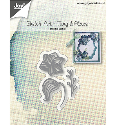 6002/1135 - Joy!Crafts - Snijstencils - Sketch Art - Bloem blad tak