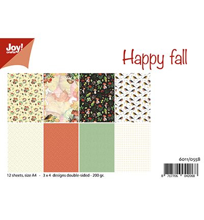 6011/0558 - Joy!Crafts - Papierset - Happy Fall/Mushroom Autumn
