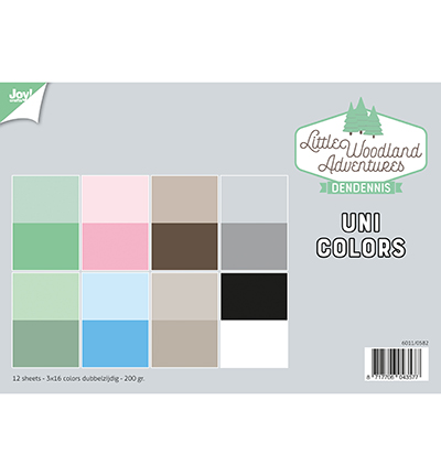 6011/0582 - Joy!Crafts - Papierset - LWA - Uni Colors