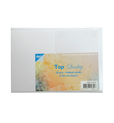 8001/0020 - Joy!Crafts - Card and Envelopes White