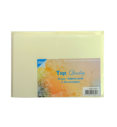 8001/0021 - Joy!Crafts - Card and Envelopes Cream