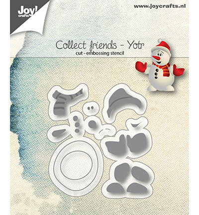 6002/1111 - Joy!Crafts - Cut-embosstencil - Collect Friends - Yotr