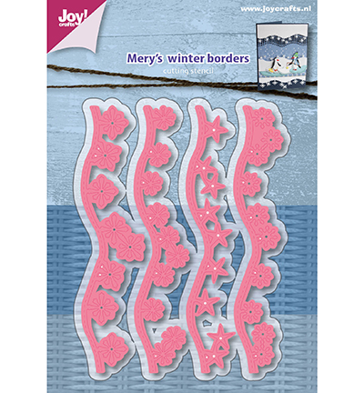 6002/1117 - Joy!Crafts - Snijstencils - Mery Wintergolfborder