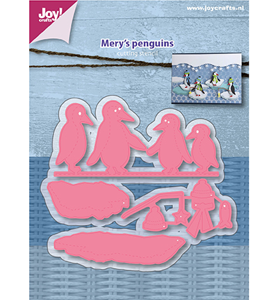 6002/1119 - Joy!Crafts - Cutting stencils - Mery Penguins (4pcs)