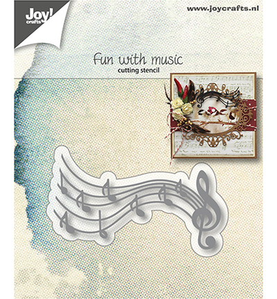 6002/1167 - Joy!Crafts - Cutting stencil - Fun with music