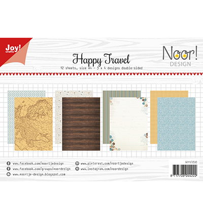 6011/0593 - Joy!Crafts - Papierset -  Happy Travel