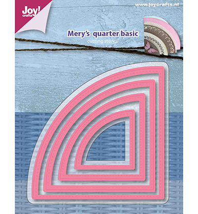 6002/1159 - Joy!Crafts - Snijstencil – Mery s Kwartcirkel-basis