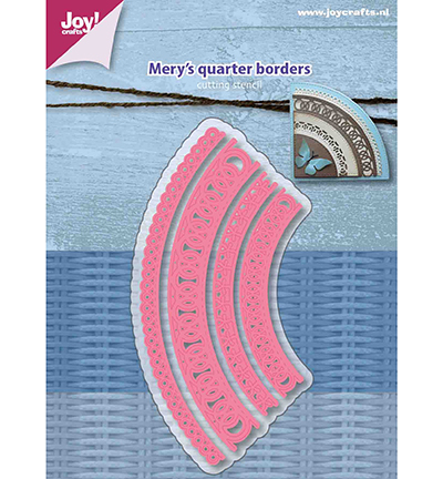 6002/1160 - Joy!Crafts - Snijstencil – Mery s Kwart cirkelranden