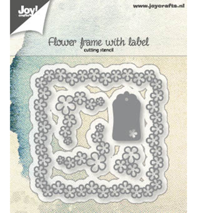 6002/1166 - Joy!Crafts - Découpe - Cadre fleur avec étiquette
