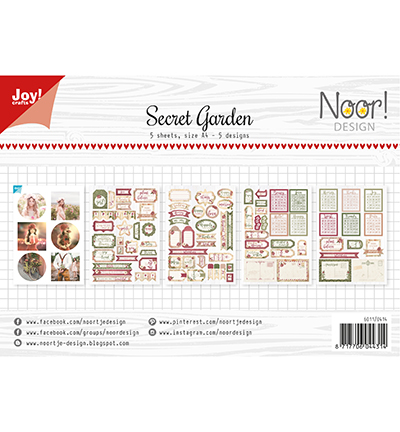 6011/0414 - Joy!Crafts - F. à découper/étiquettes  - Noor  - Secret Garden