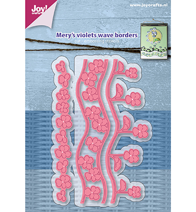 6002/1215 - Joy!Crafts - Cut-embosstencil – Mery s Violets wave border