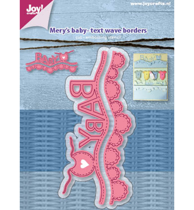 6002/1218 - Joy!Crafts - Découpe – Mery s Baby-Bord vague texte