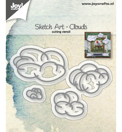 6002/1244 - Joy!Crafts - Snijstencils - Sketch Art - Wolken