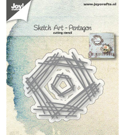 6002/1245 - Joy!Crafts - Snijstencils - Sketch Art - Pentagon