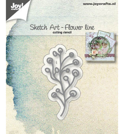 6002/1246 - Joy!Crafts - Découpe - Sketch Art - Fleurs-lignes