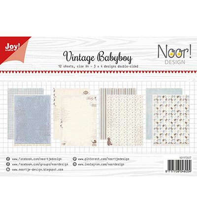 6011/0607 - Joy!Crafts - Set papier   - Design Vintage Babyboy