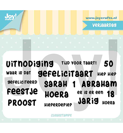6410/0504 - Joy!Crafts - Jocelijne - Texte Verjaardag (NL)