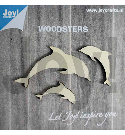 6320/0006 - Joy!Crafts - Figuren hout: Dolfijnen