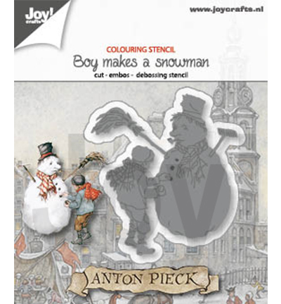 6002/1382 - Joy!Crafts - Boy makes a snowmen