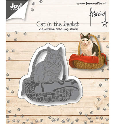 6002/1360 - Joy!Crafts - Francien -  cat in the basket