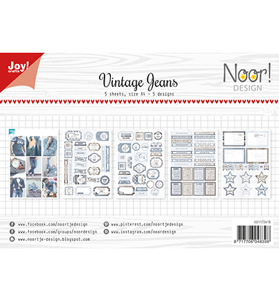 6011/0419 - Joy!Crafts - Noor  - Vintage Jeans
