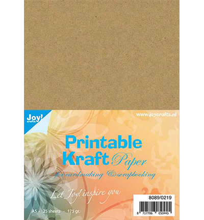 8089/0219 - Joy!Crafts - Bedruckbares Kraftpapier A5