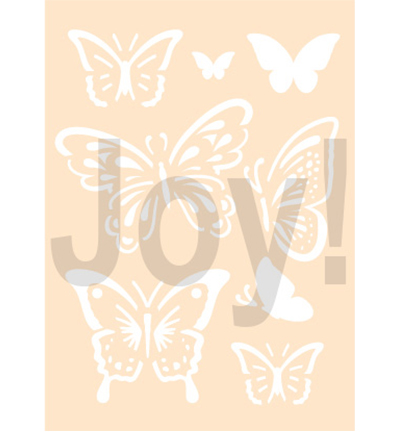 6002/0898 - Joy!Crafts - Polybesastencil A6 - Vlinders