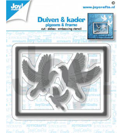 6002/1452 - Joy!Crafts - Cut-emboss-debossdie -frame / pigeons