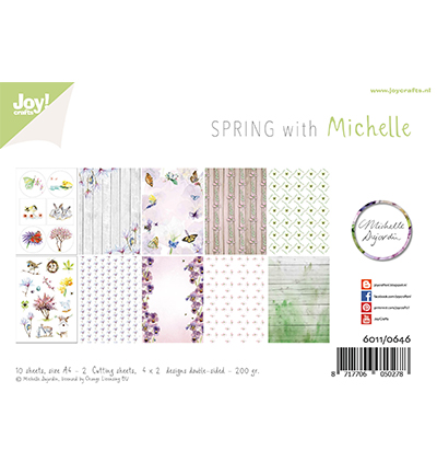 6011/0646 - Joy!Crafts - Set papier - Design - Lente met Michelle