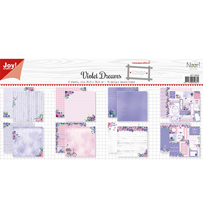 6011/0653 - Joy!Crafts - Set papier-Noor- Design Violet Dreams
