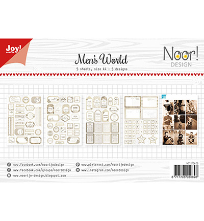 6011/0425 - Joy!Crafts - Label / Cutting sheet  - Noor - Men