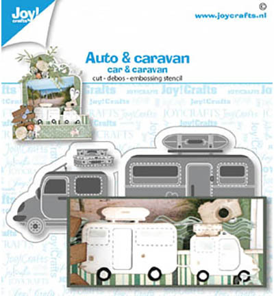 6002/1480 - Joy!Crafts - Stanz-präge-debosschablone - Auto/Wohnwagen