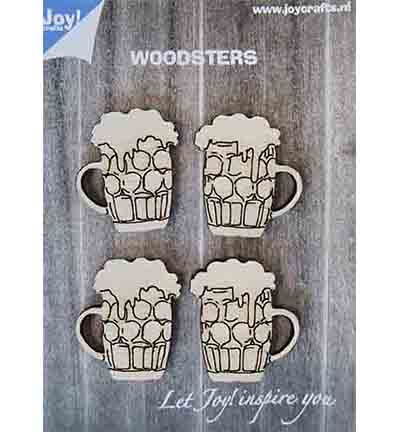 6320/0017 - Joy!Crafts - Woodsters - Beer mugs
