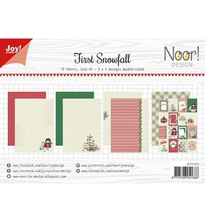 6011/0659 - Joy!Crafts - Papierset - Noor - Design - Erster Schneefall