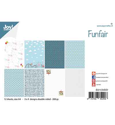 6011/0667 - Joy!Crafts - Papierset - Design Funfair