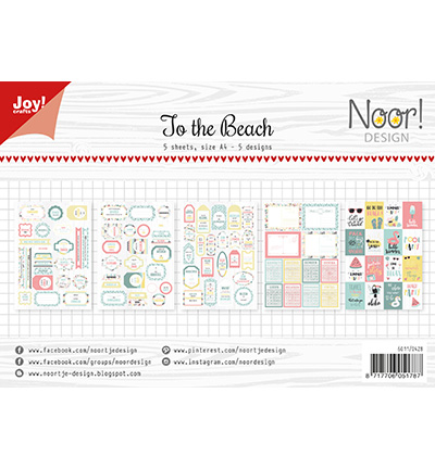 6011/0428 - Joy!Crafts - Labelvellen - Noor - Design At the beach