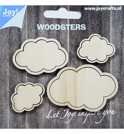 6320/0020 - Joy!Crafts - Woodsters - Wolke - für Schüttelkarten +  Deko