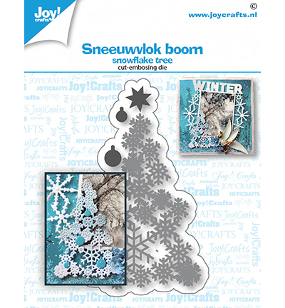 6002/1530 - Joy!Crafts - Stans-embosmal- Sneeuwvlok boom