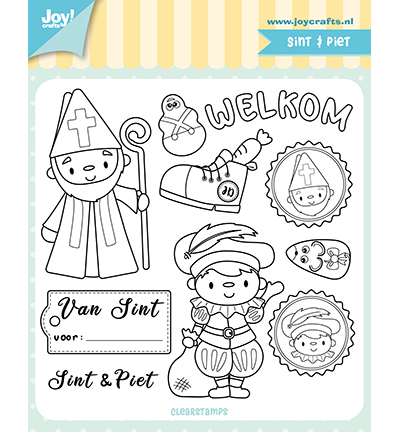 6410/0524 - Joy!Crafts - Clearstamp - Jocelijne - Sint & Piet 