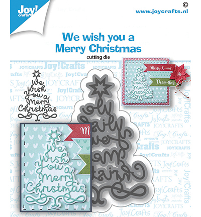 6002/1533 - Joy!Crafts - Stanzschablone - We Wish You - Weihnachtsbaum