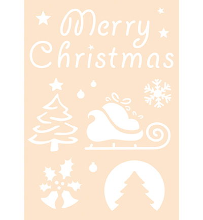 6005/0012 - Joy!Crafts - Polybesa Schablone - Merry Christmas