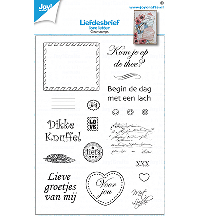 6410/0538 - Joy!Crafts - Clearstamp - Loveletters (NL)