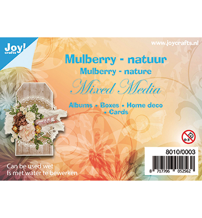 8010/0003 - Joy!Crafts - Mulberry fibres décorce pour ea. Mixed Media-marron