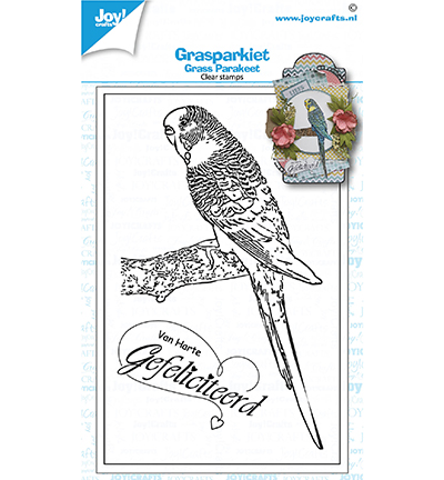 6410/0536 - Joy!Crafts - Clear stamp - Geertje - Grass parakeet