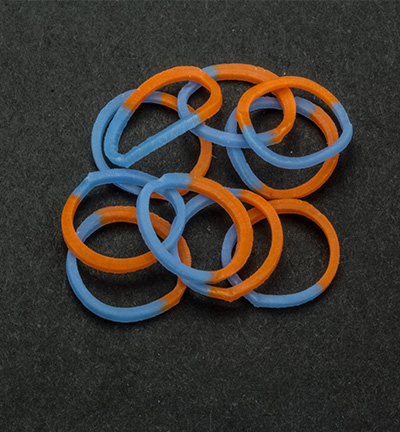 6200/0837 - Joy!Crafts - Elastieken Blue/Orange