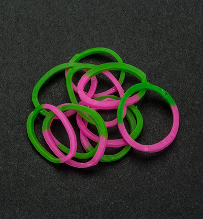 6200/0840 - Joy!Crafts - Elastieken Pink/Green